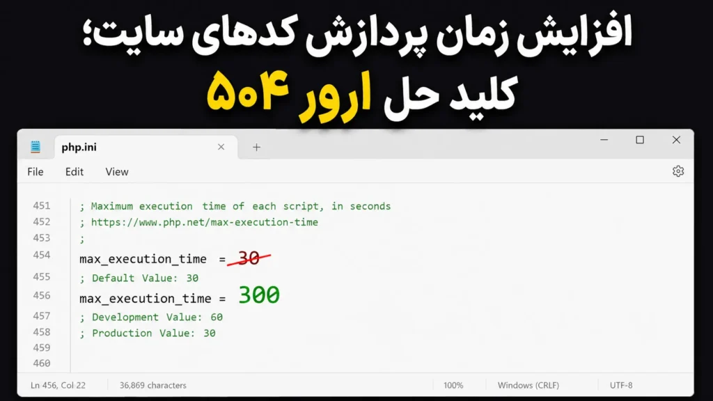 حل مشکل با افزایش زمان پردازش